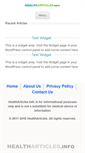 Mobile Screenshot of healtharticles.info